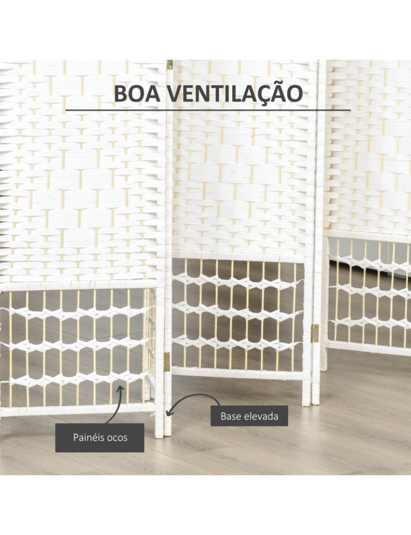 imagem de Biombo 242x170cm cor branco 830-3104