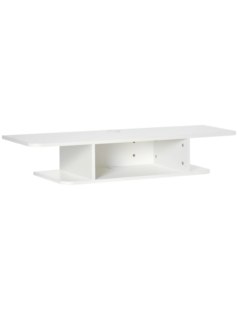 imagem de Móvel de TV de Parede 105x30x18cm cor branco 839-532V00WT1