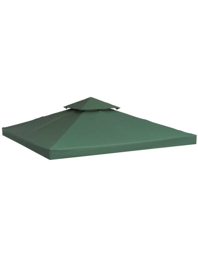 Outsunny - Cobertura de Substituição 300x300cm cor verde 01-0083