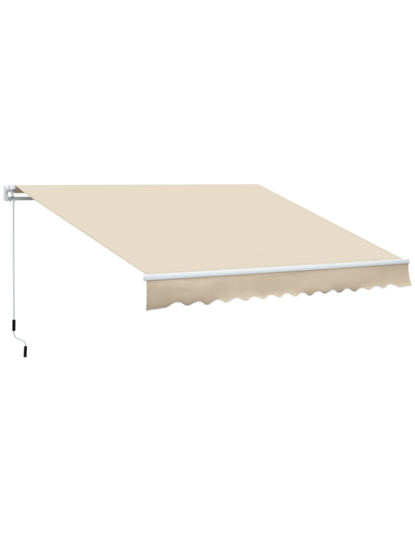 imagem de Toldo Manual 350X250cm cor creme branco 840-174CW1