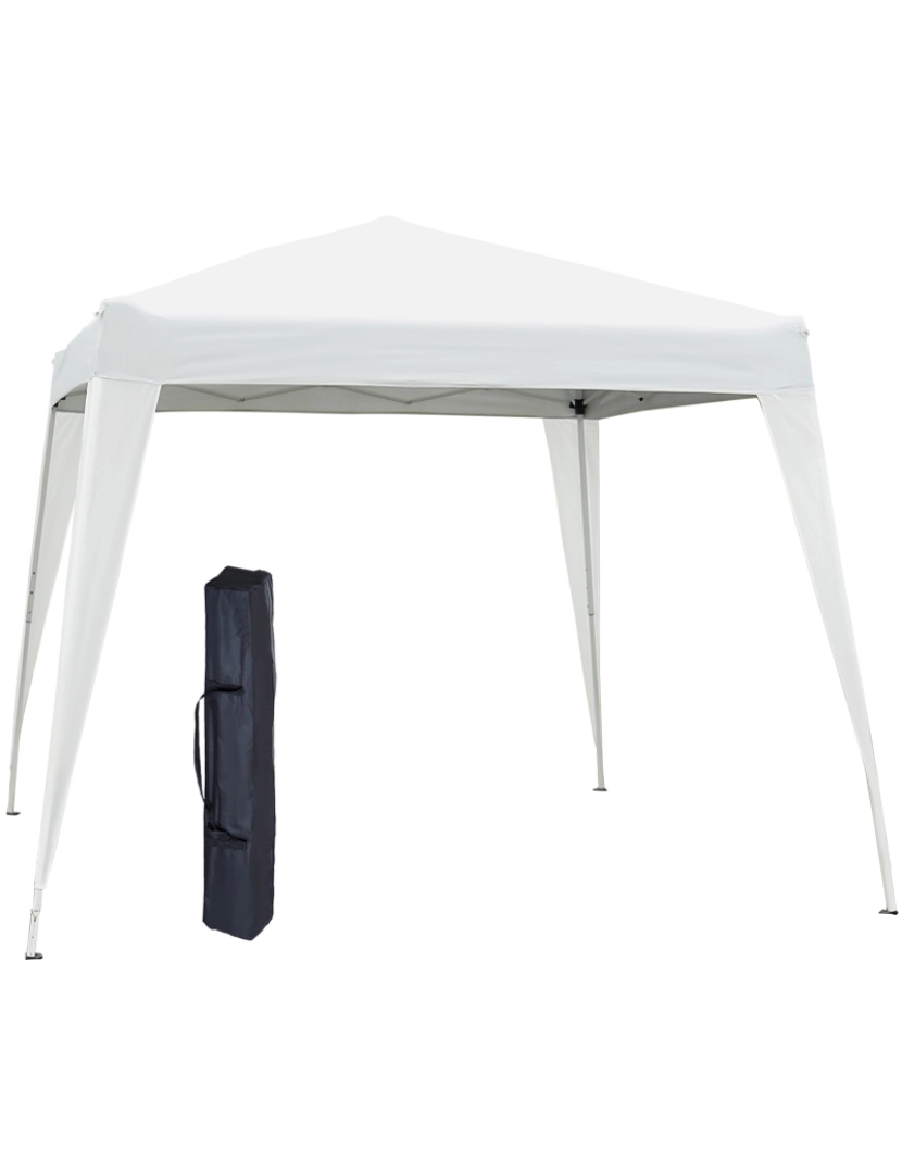 imagem de Tenda Dobrável 297x297x250cm cor branco 840-159WT1