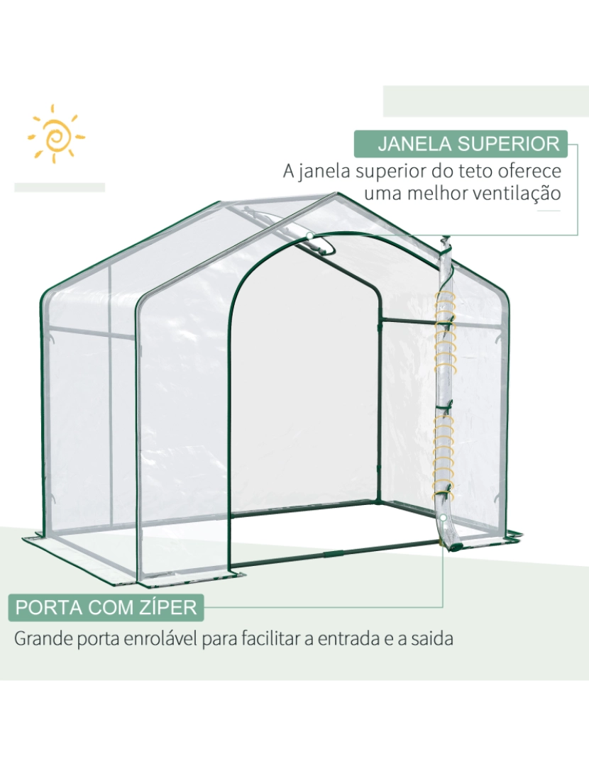 imagem de Outsunny® Estufa Transparente de Jardim Viveiro Caseiro Plantas4