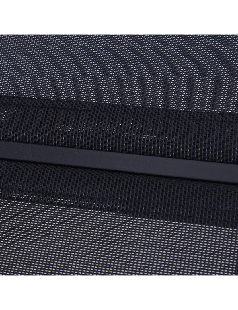 imagem de Outsunny Baloiço de Ferro Preto 123x80x88cm6