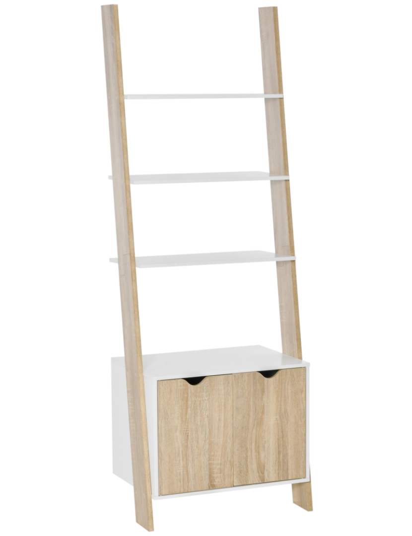 Homcom - Estante em forma de Escada 60x40x171cm cor cor de madeira natural 838-123