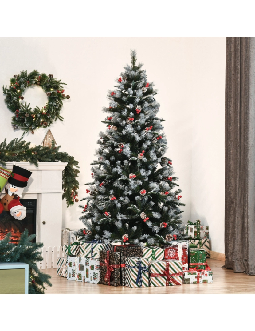 imagem de Árvore de Natal 90x90x180cm cor verde escuro 830-360V022