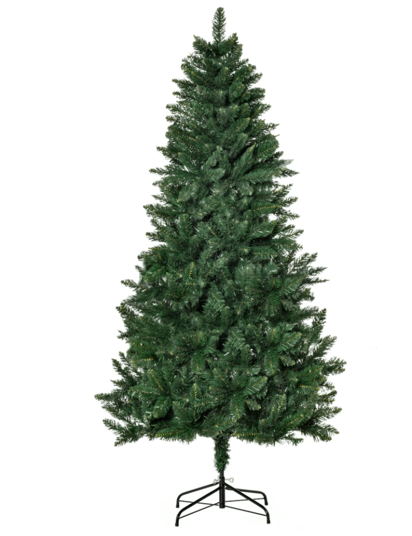 Homcom - Árvore de Natal 90x90x180cm cor verde escuro 830-354V03