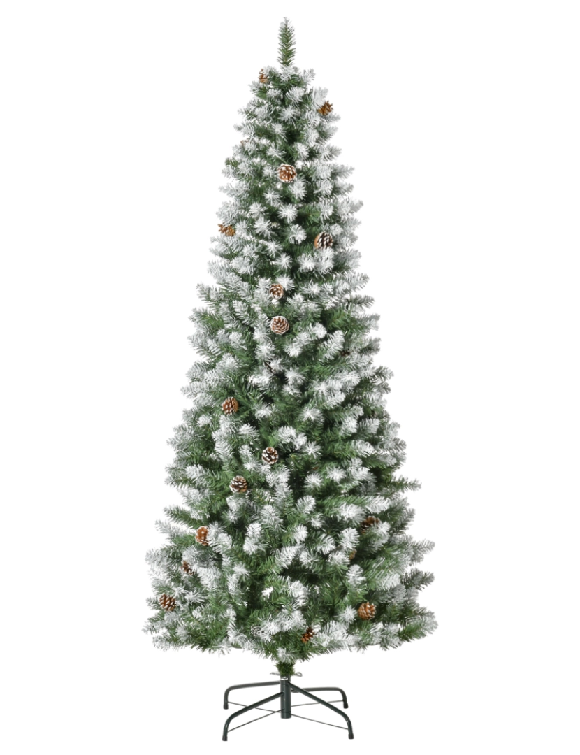 Homcom - Árvore de Natal 75x75x180cm cor verde escuro 830-370V01