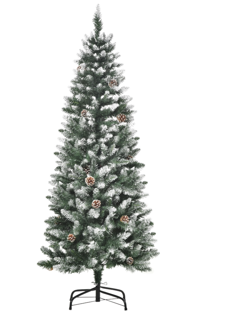 imagem de Árvore de Natal 55x55x150cm cor verde escuro 830-3701