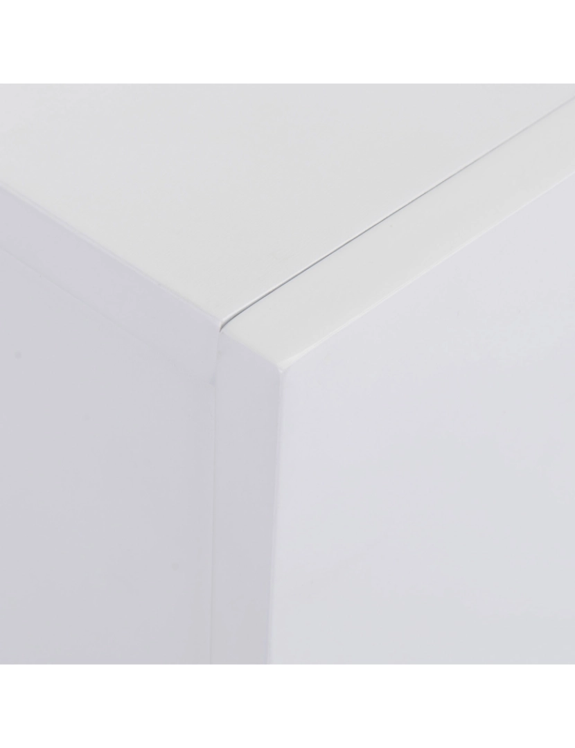 imagem de HOMCOM Lareira Elétrica 1800-2000W com Controle Remoto Chama Ajustável Termostato Temporizador Semanal e Proteção contra Superaquecimento 113x26,6x87,5cm Branco9