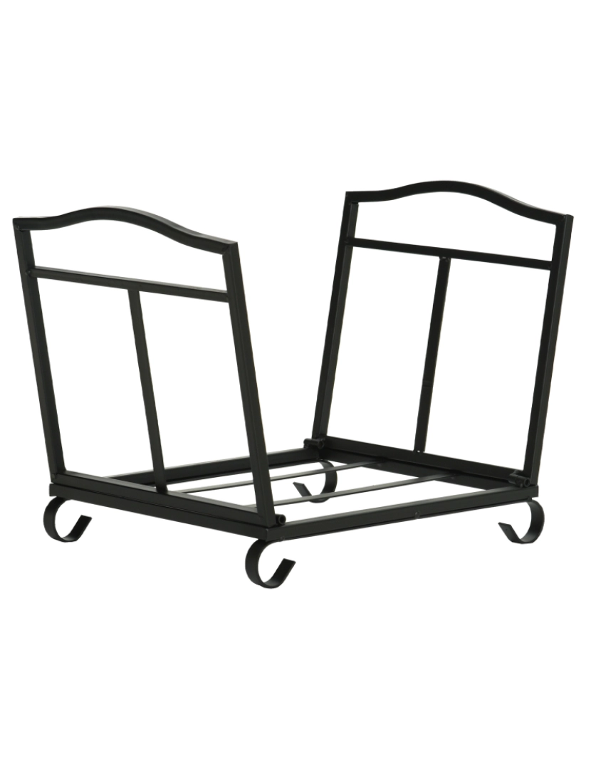 imagem de Suporte para Lenha 48x34x37cm cor preto 842-2001