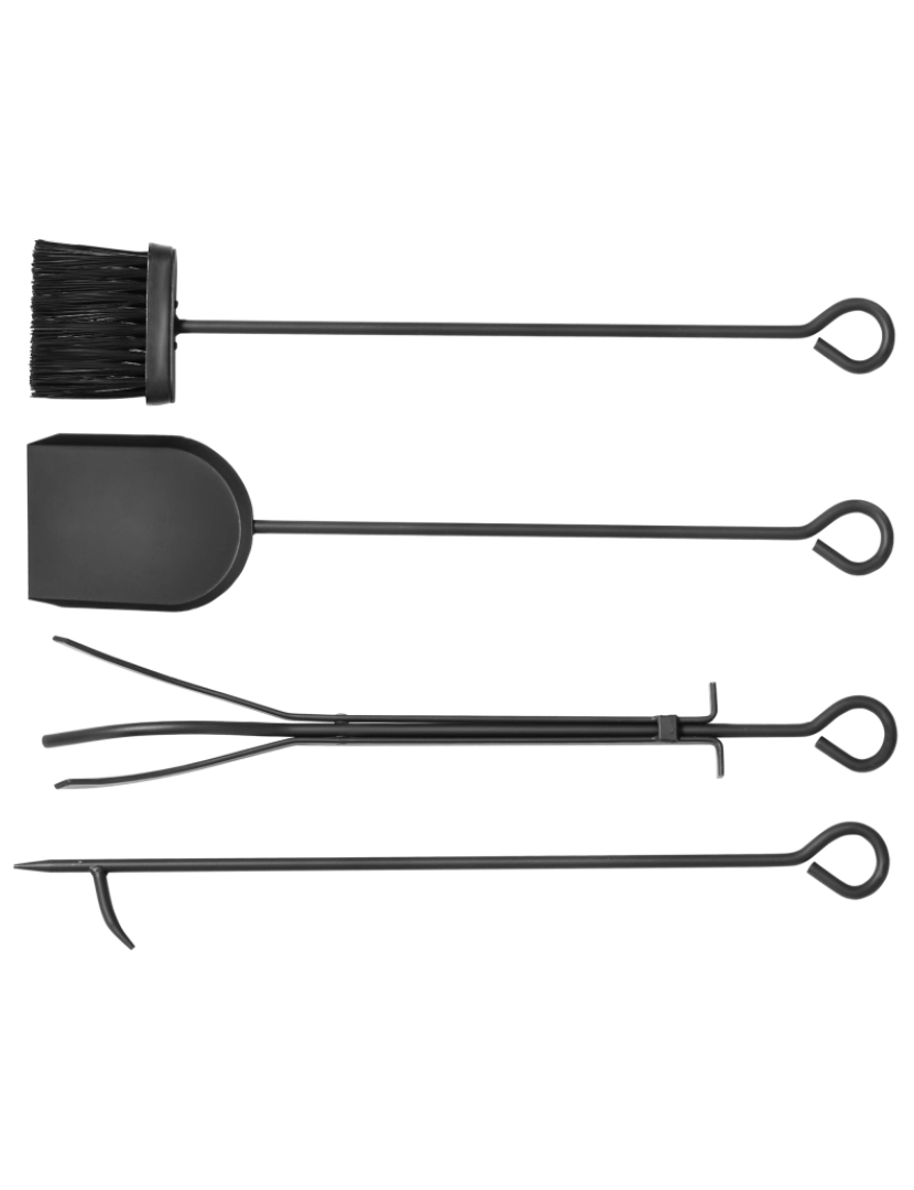 imagem de Suporte para Lenha 40x30x74.5cm cor preto 820-1437