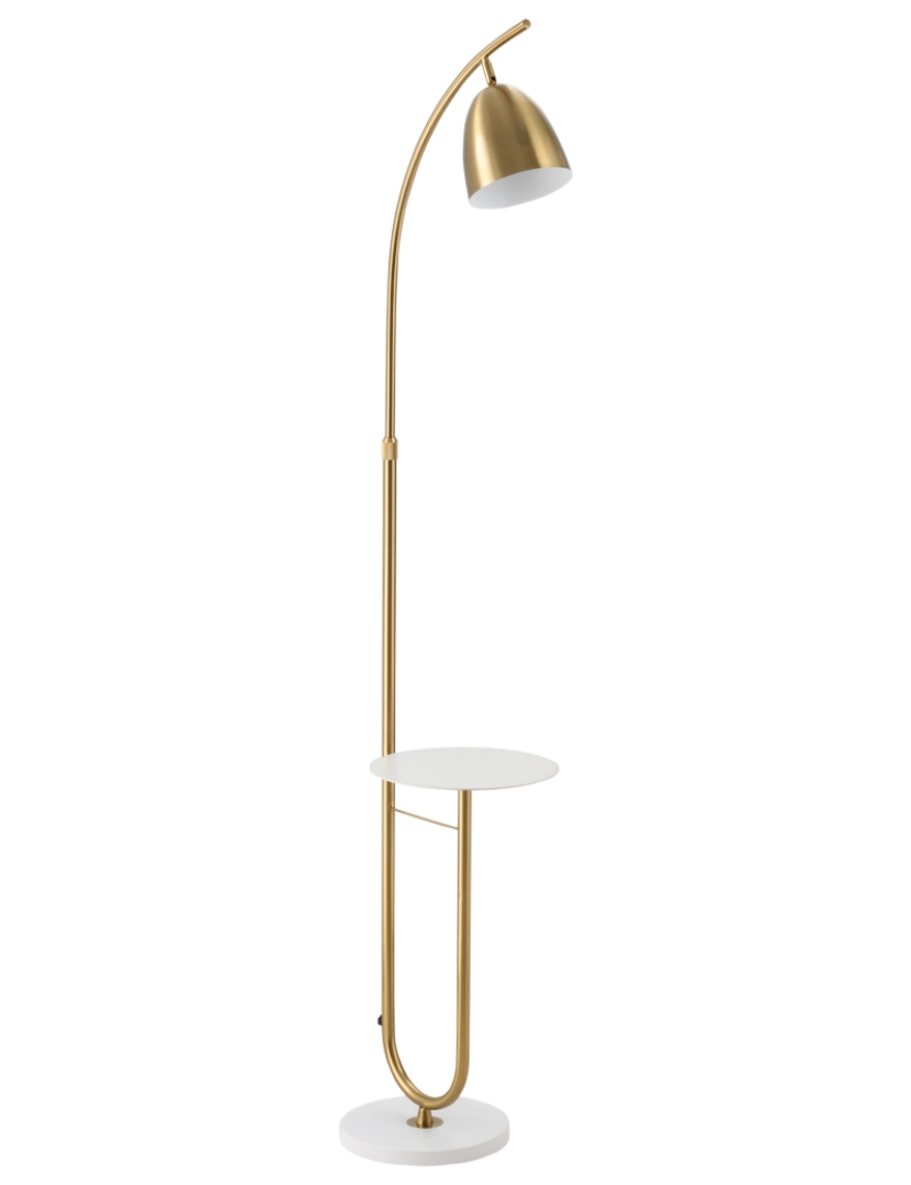 Homcom - Candeeiro de Pé 30x44x177cm cor ouro B31-354