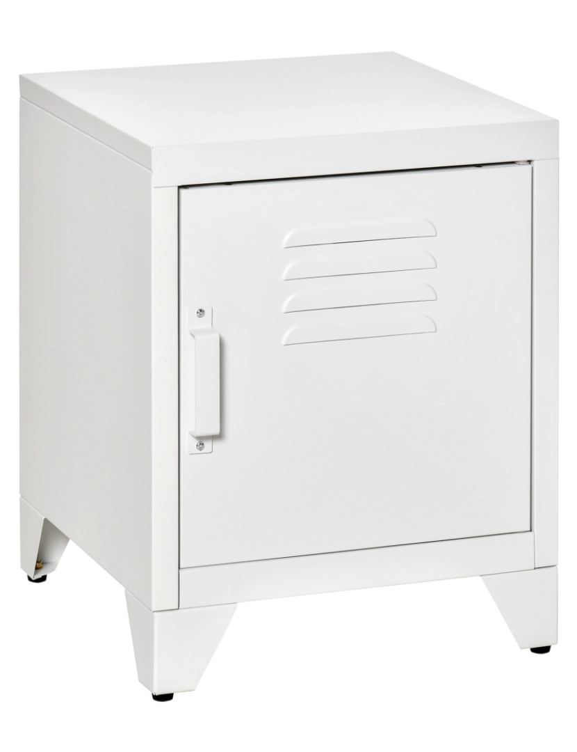 imagem de Mesa de Cabeceira 40x40x50cm cor branco 831-429WT1