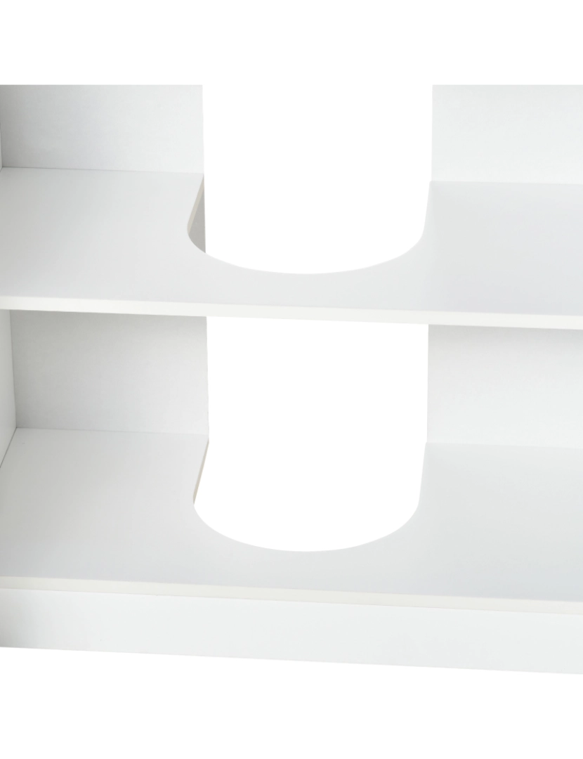 imagem de Kleankin Móvel para Lavatório Pousar Armário Casa de Banho de Madeira com 2 Portas e Prateleira Interior Estilo Moderno 60x30x60,5cm Branco8