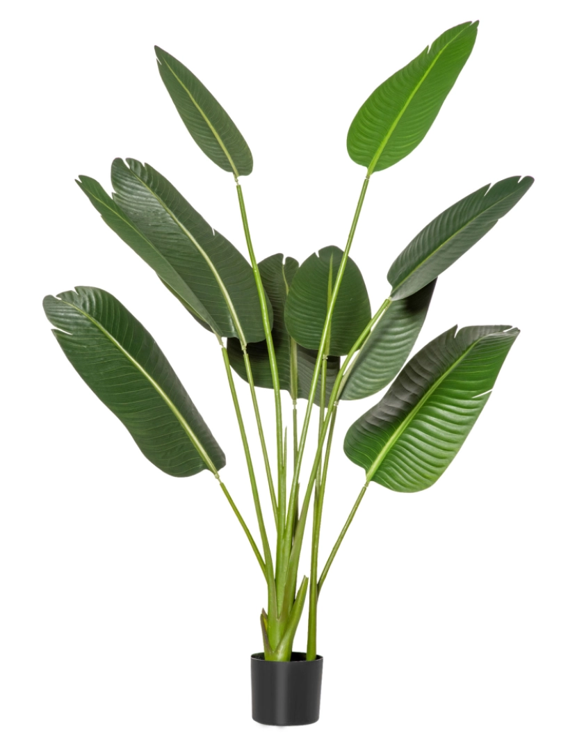 Homcom - Planta Artificial Bananeira 15x15x160cm cor verde 830-442