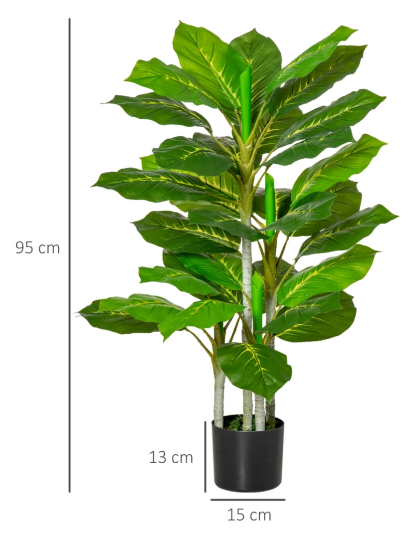 imagem de Árvore Perene Artificial 15x15x95cm cor verde 830-4343