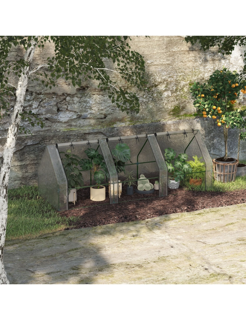 imagem de Estufa Horizontal Jardim 270x90x90cm cor transparente 845-204V022