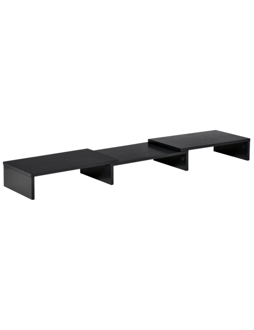 Vinsetto - Suporte Elevado para Monitores 117x23.5x10cm cor preto 923-044