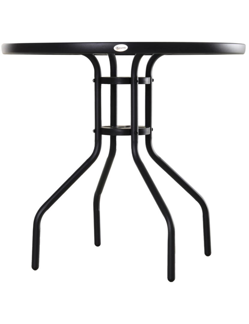 imagem de Mesa de Jardim Redonda 80x80x72cm cor preto 84B-3088