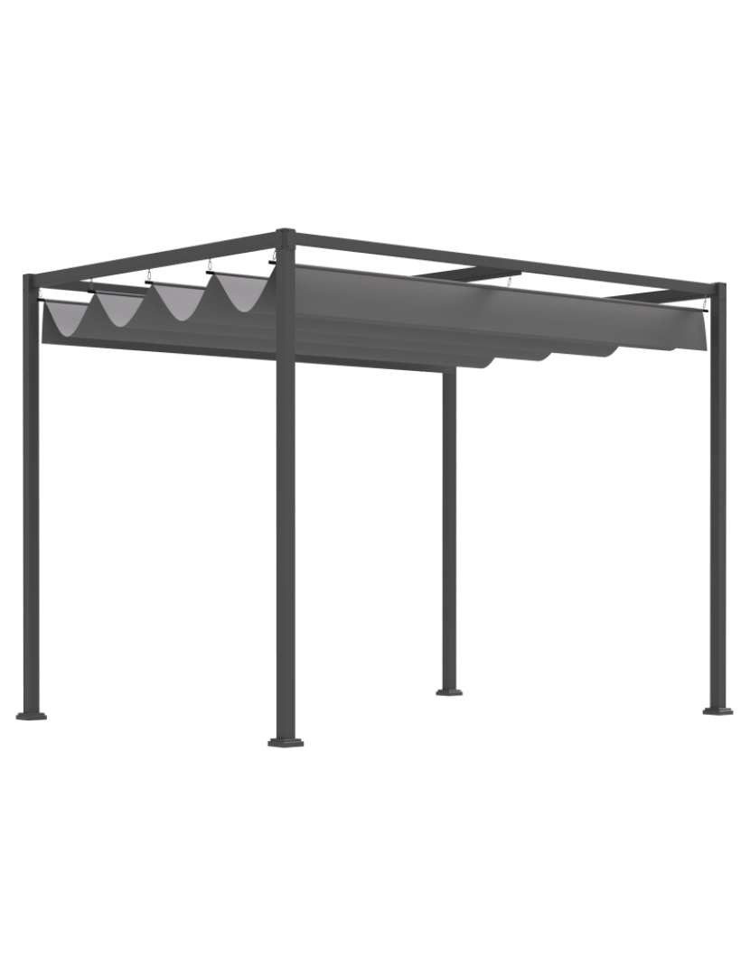 imagem de Pérgola de Jardim 298x213x222cm cor cinzento 84C-1751