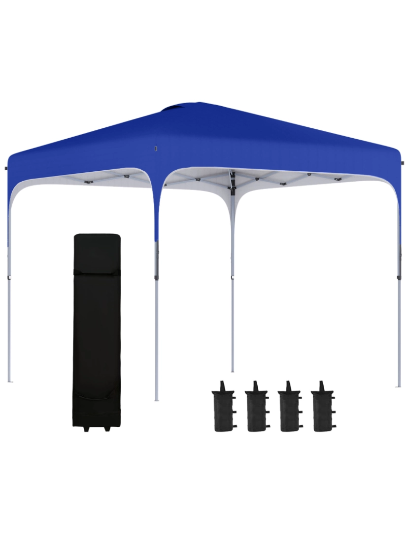 imagem de Tenda Dobrável 253x253x268cm cor azul 84C-262BU1