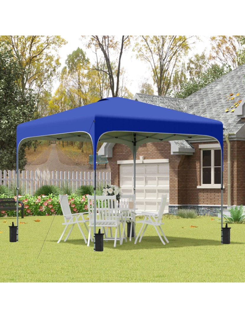 imagem de Tenda Dobrável 253x253x268cm cor azul 84C-262BU2