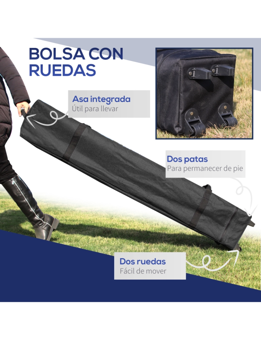 imagem de Tenda Dobrável 253x253x268cm cor azul 84C-262BU4