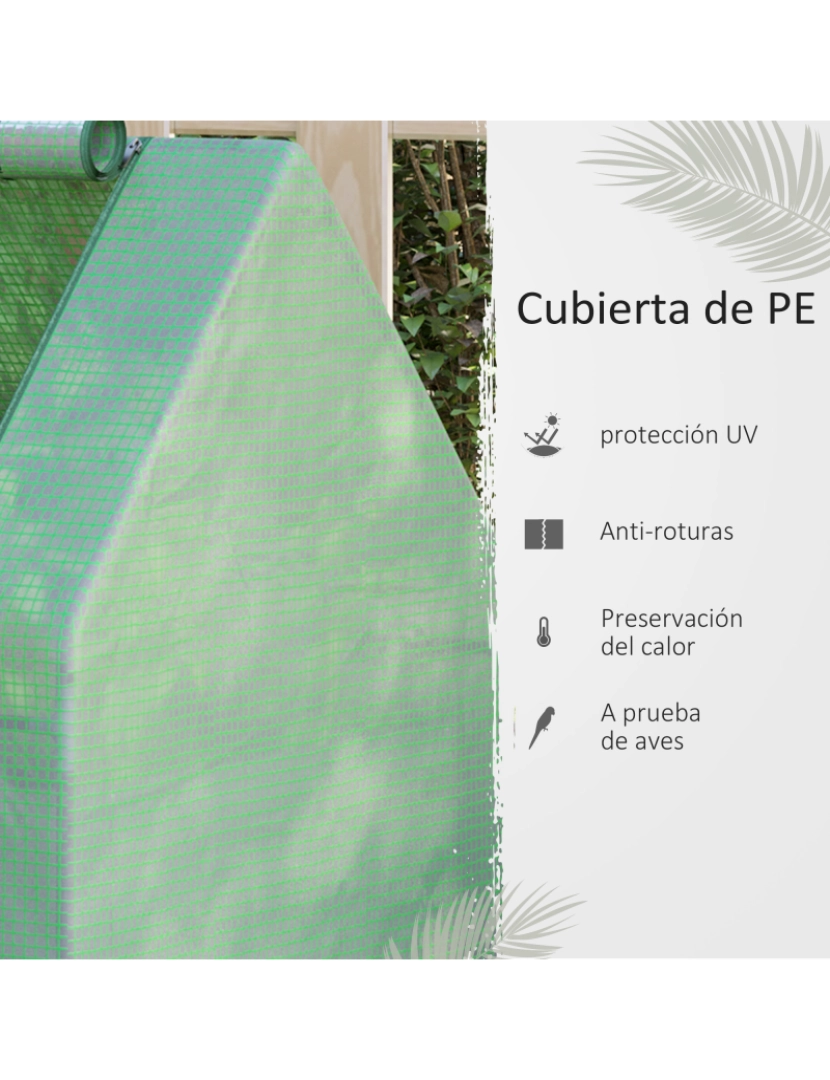 imagem de Estufa e Caixa de Plantio 127x95x92cm cor verde 845-520SR6