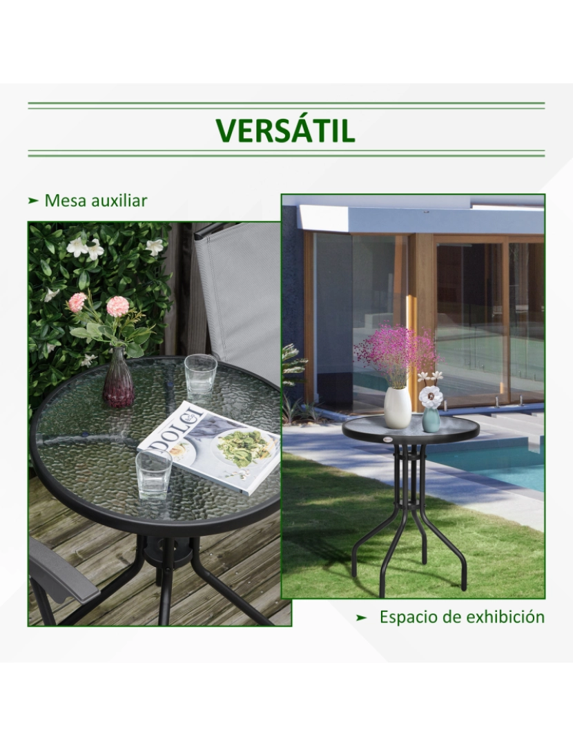 imagem de Mesa de Jardim 60x60x70cm cor preto 84B-1475