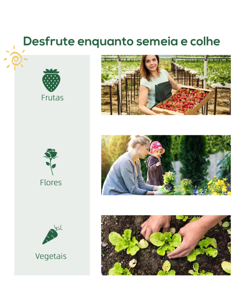 imagem de Estufa Vertical de Jardim 80x49x160cm cor verde 845-607V017