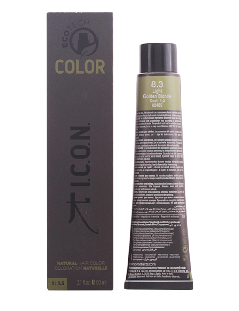imagem de Ecotech Color Natural Color #8.3 Light Golden Blonde 60 ml1