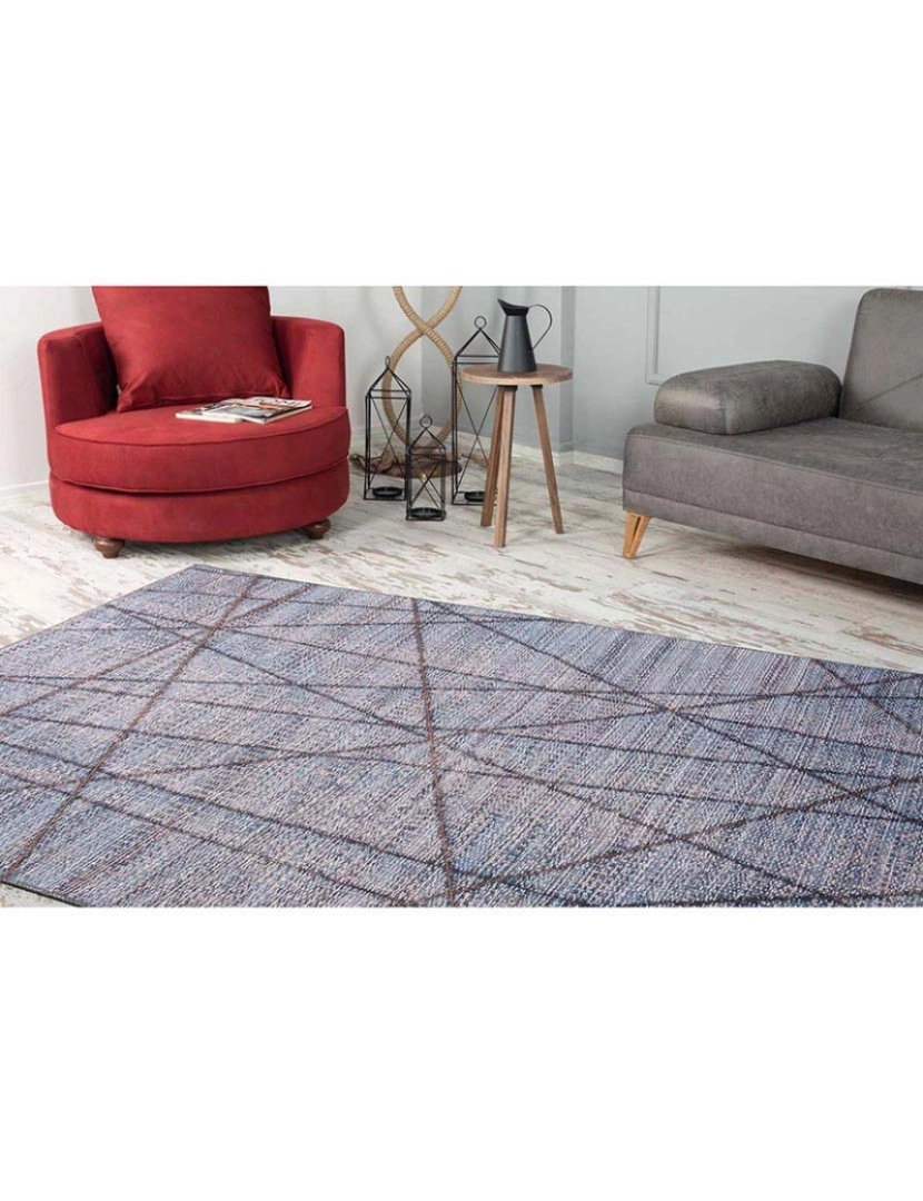 ASR - Tapete Funk Chenille azul