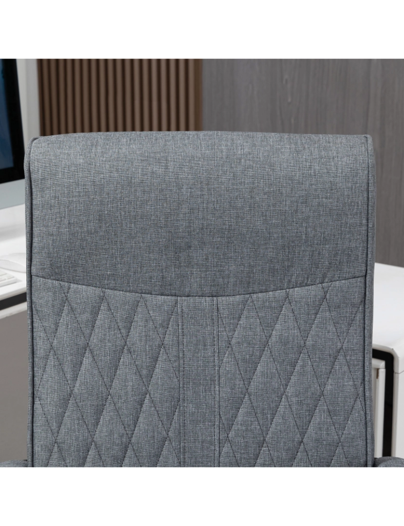 imagem de Cadeira de Escritório 65x65x102-112,5cm cor cinza escuro/cinza de carvão 921-605V00CG8