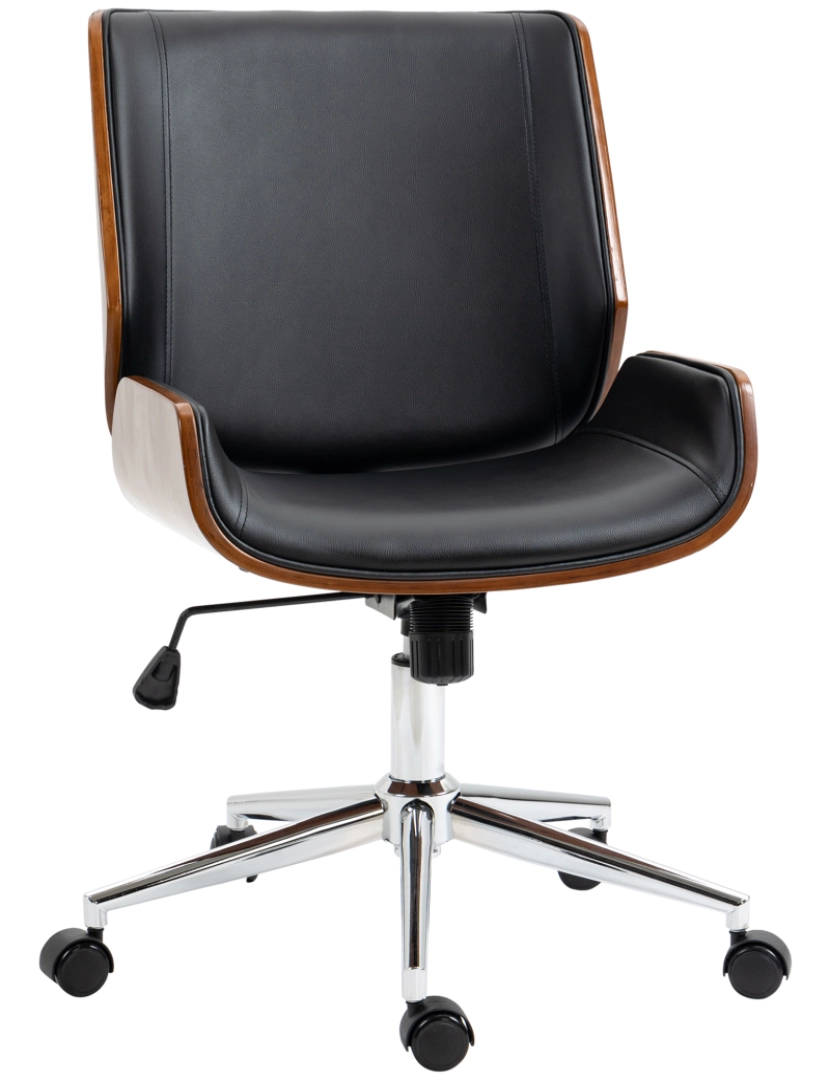 Vinsetto - Cadeira de Escritório 51x65,5x82-92cm cor preto 921-607V00BK