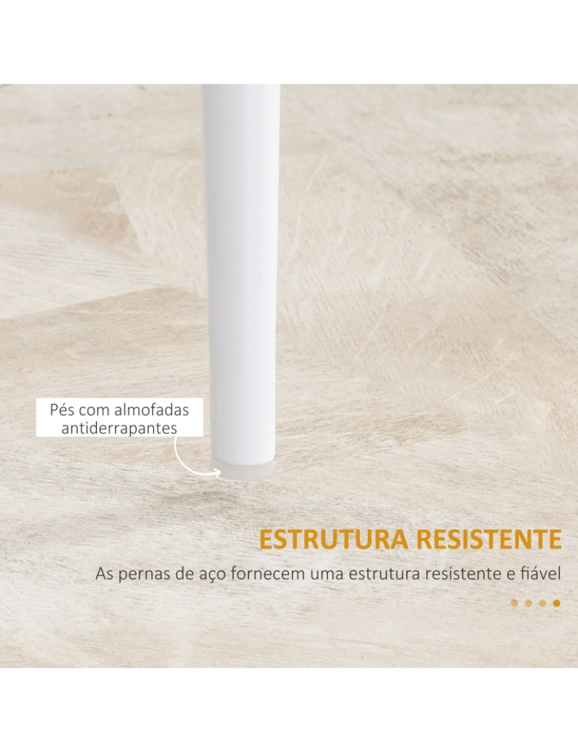 imagem de Conjunto de 4 Cadeiras 41x50x97cm cor branco 835-835V00WT7