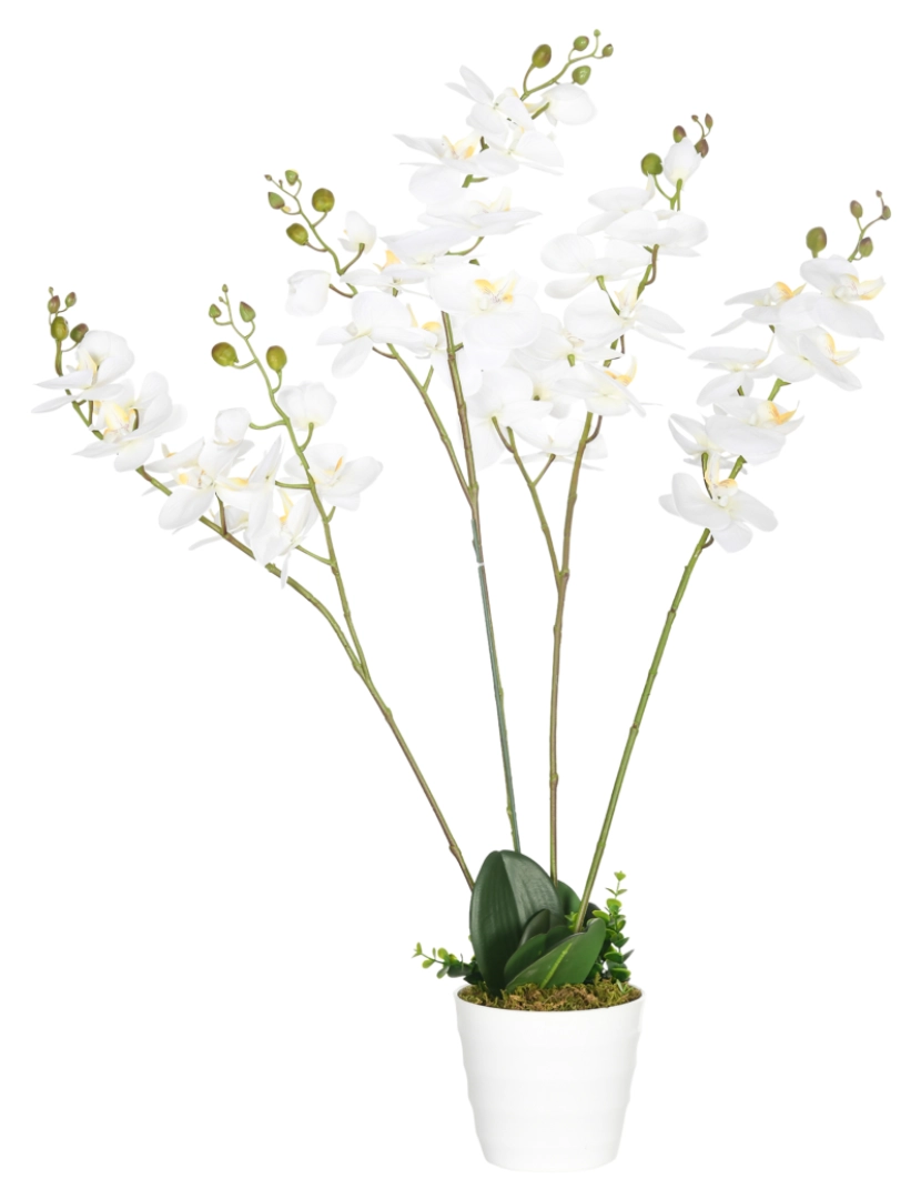 imagem de Planta Artificial Ø16,5x75cm cor branco 830-689V00WT1