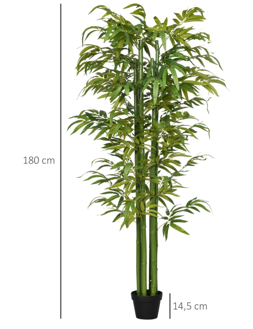imagem de Planta Artificial Ø17x180cm cor verde 830-682V00GN3