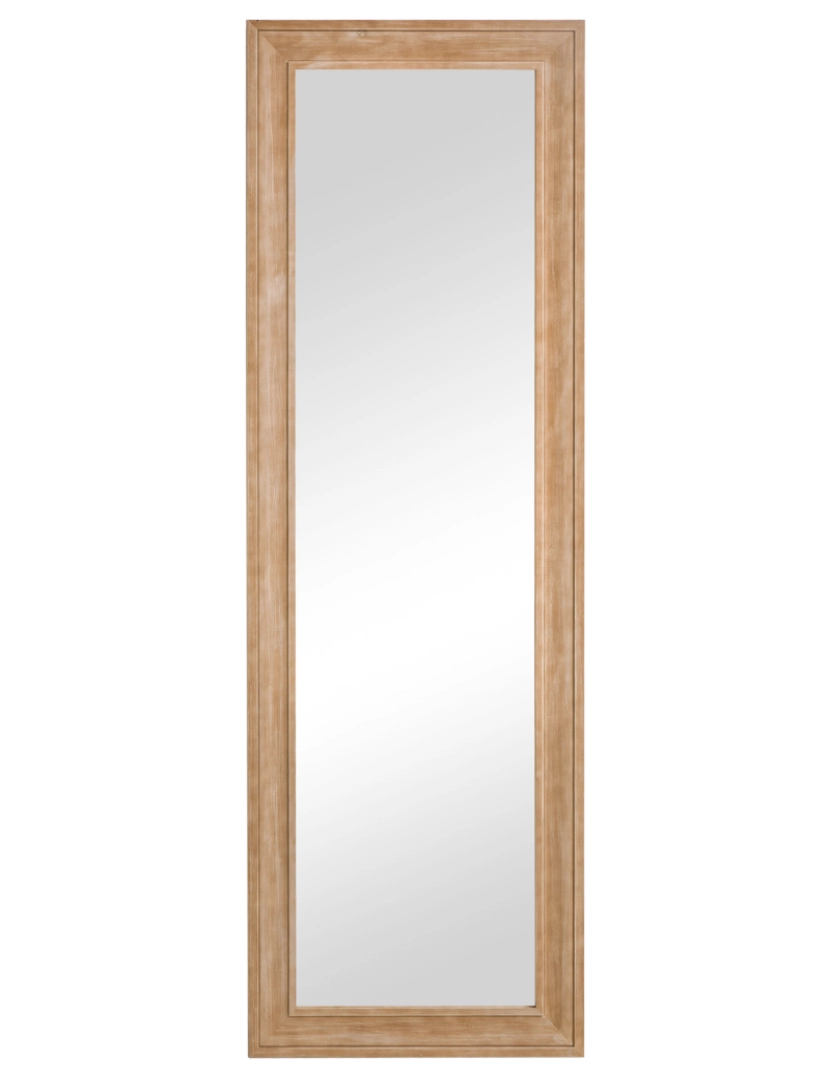 Homcom - Espelho de Parede 53,5x2,5x163cm cor cor de madeira natural 830-712V00ND