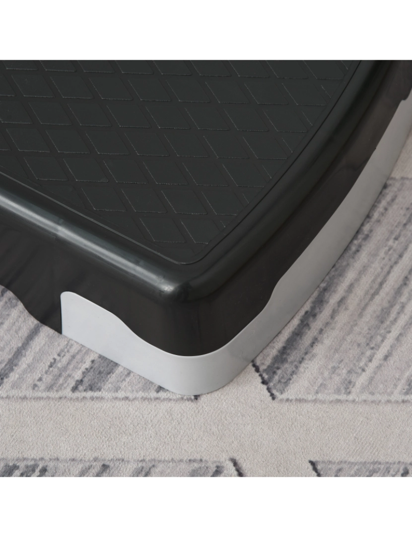 imagem de Step para Exercício 68x29x10-15cm cor preto, cinza e vermelho A90-076RD4