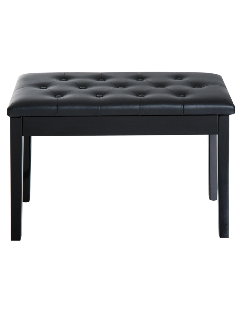 imagem de Banco de Piano 76x36x50cm cor preto 02-07074