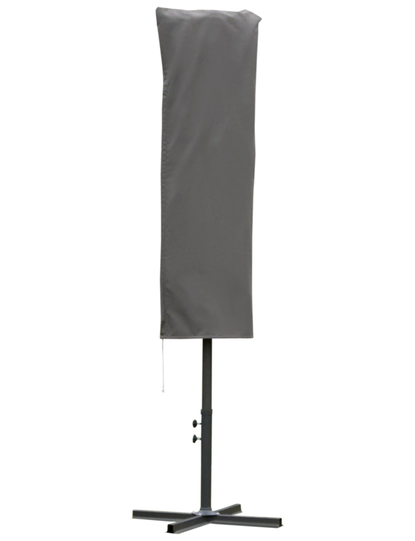 Outsunny - Capa Protetora de Guarda-sol Ø57x160cm cor cinzento escuro 84D-102CG