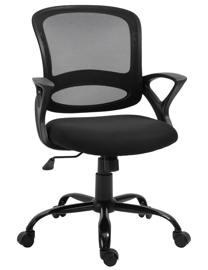 Vinsetto - Cadeira de Escritório 61x61x99cm cor preto 921-528BK