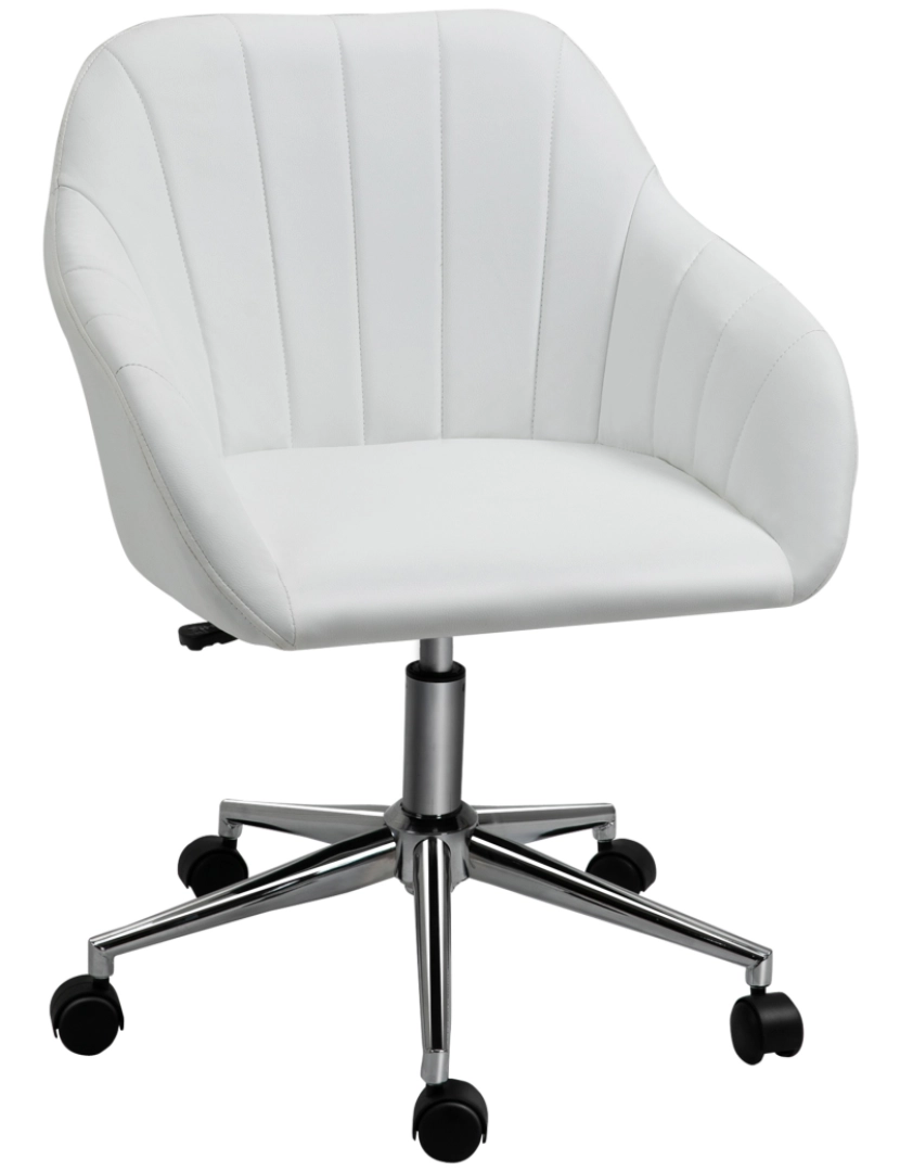Vinsetto - Cadeira de Escritório 60x59x89cm cor branco 921-439WT