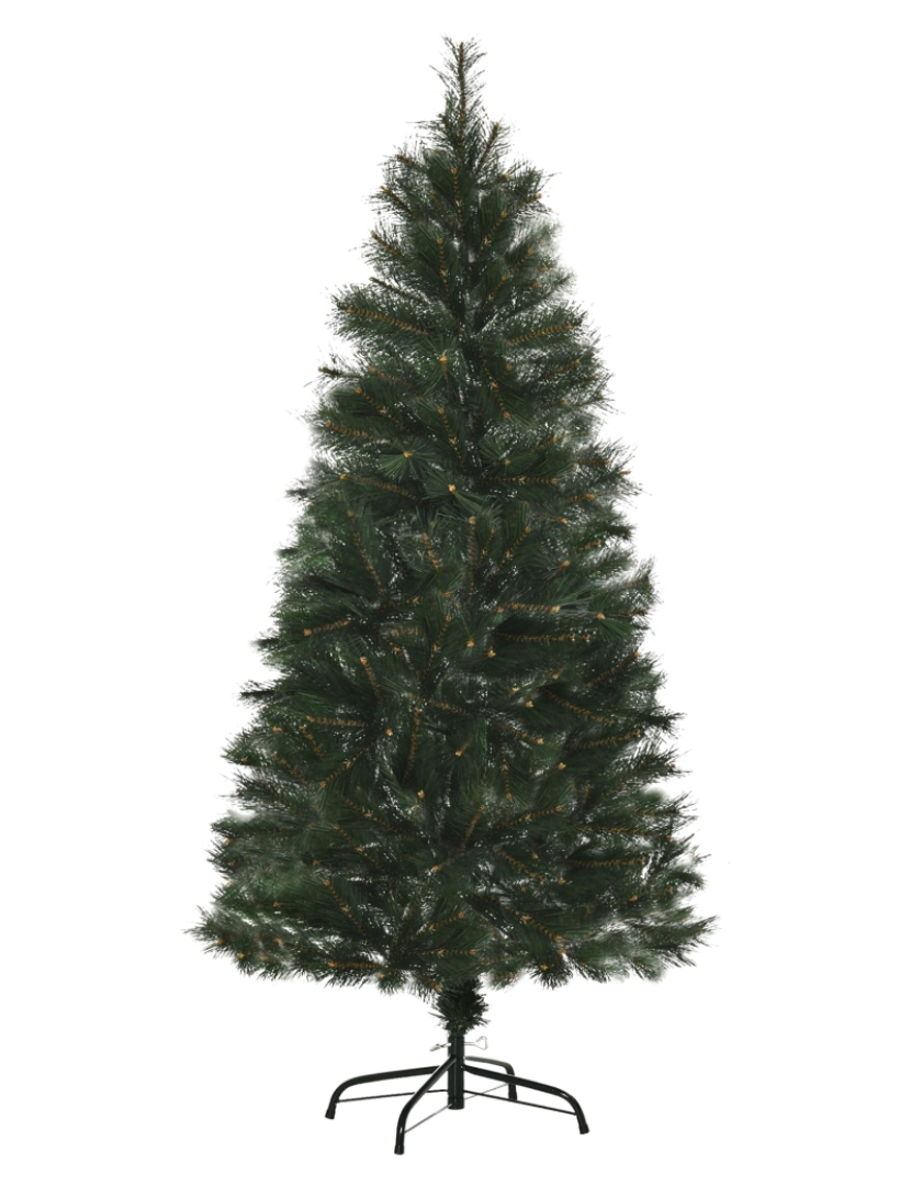 Homcom - Árvore de Natal Ø75x150cm cor verde escuro 830-366