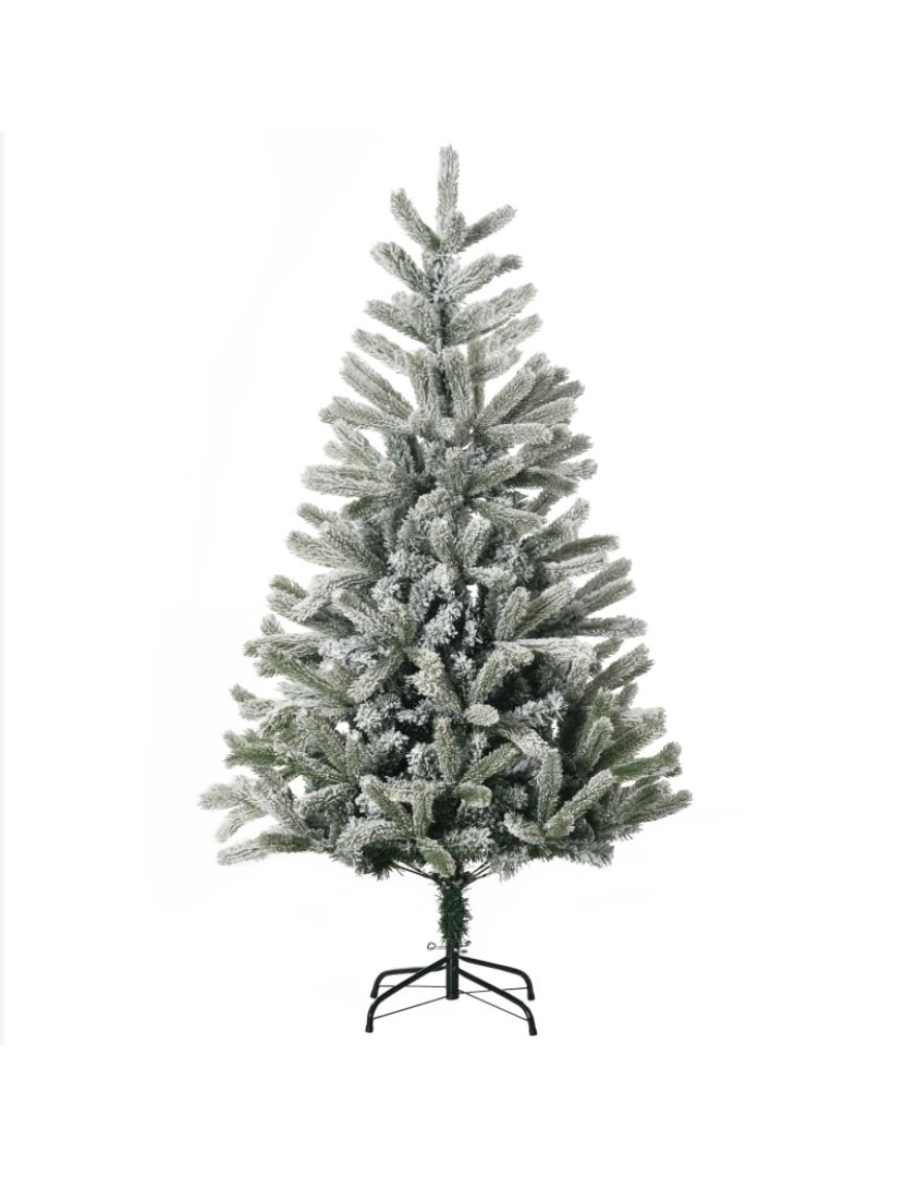 imagem de Árvore de Natal Ø90x150cm cor verde e branco 830-2951