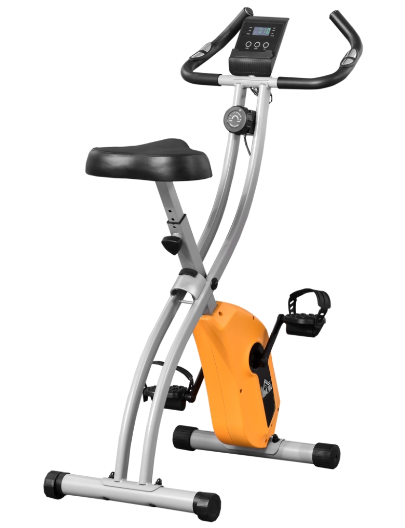 imagem de Bicicleta Estática 86x47x112cm cor laranja A90-2601