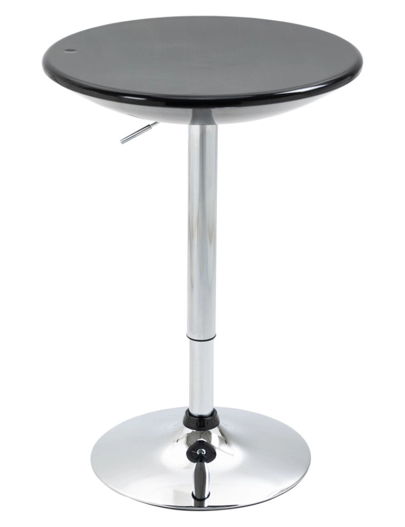 imagem de Mesa de Bar 61x61x76-97cm cor preto 835-505BK1