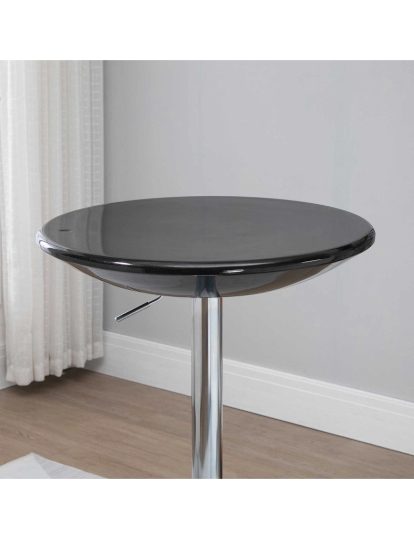 imagem de Mesa de Bar 61x61x76-97cm cor preto 835-505BK8