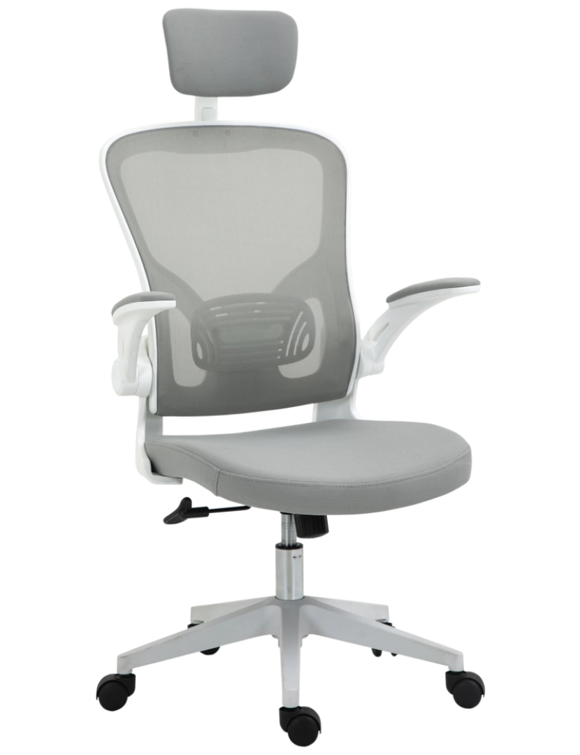 Vinsetto - Cadeira de Escritório 65x64x122cm cor cinzento 921-417