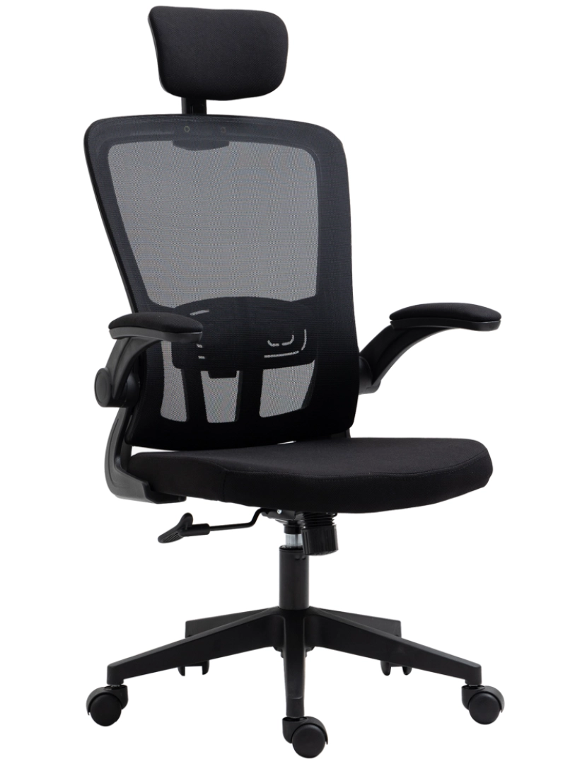 Vinsetto - Cadeira de Escritório 65x64x122cm cor preto 921-417BK